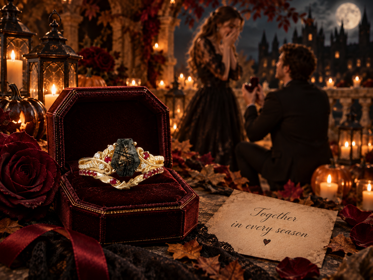 Gothic Engagement Rings for Halloween: 6 Unique Ring Ideas