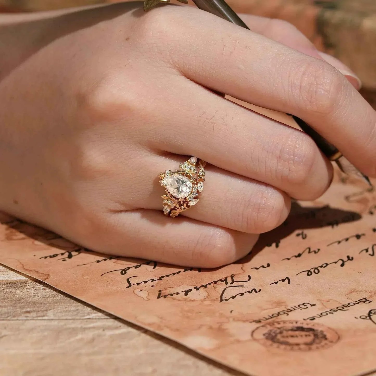 White Gemstone Rings