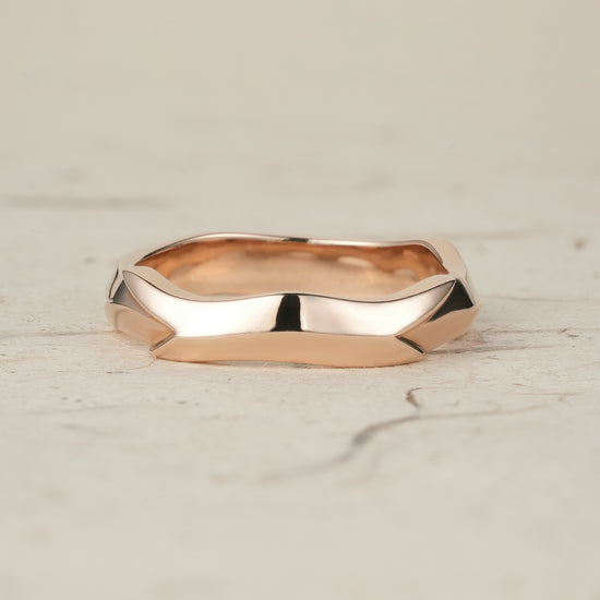 Bold Sculpted Modern Men's Ring - Nathaniel