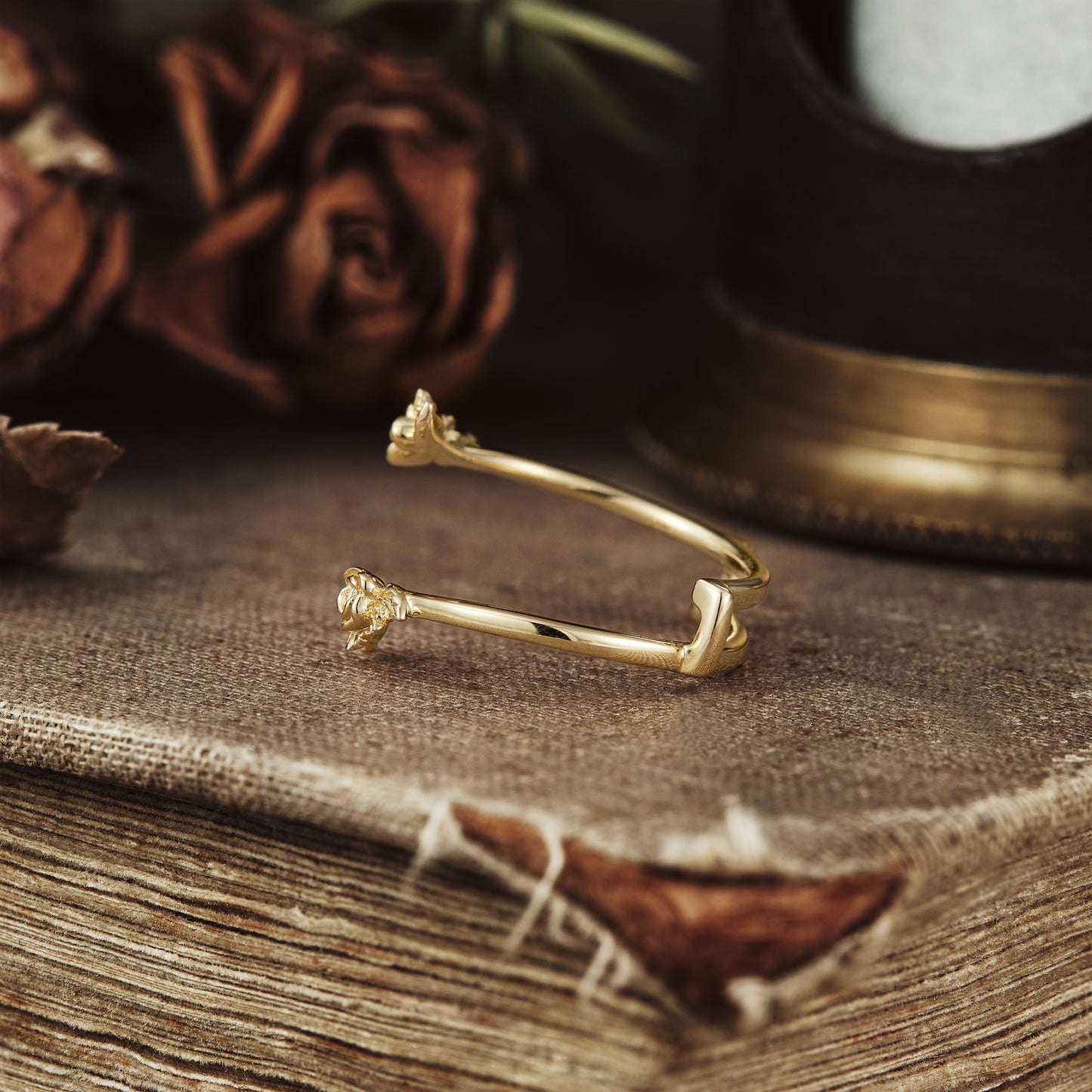 Wedding Rings Adorned with Nature's Floral Elegance