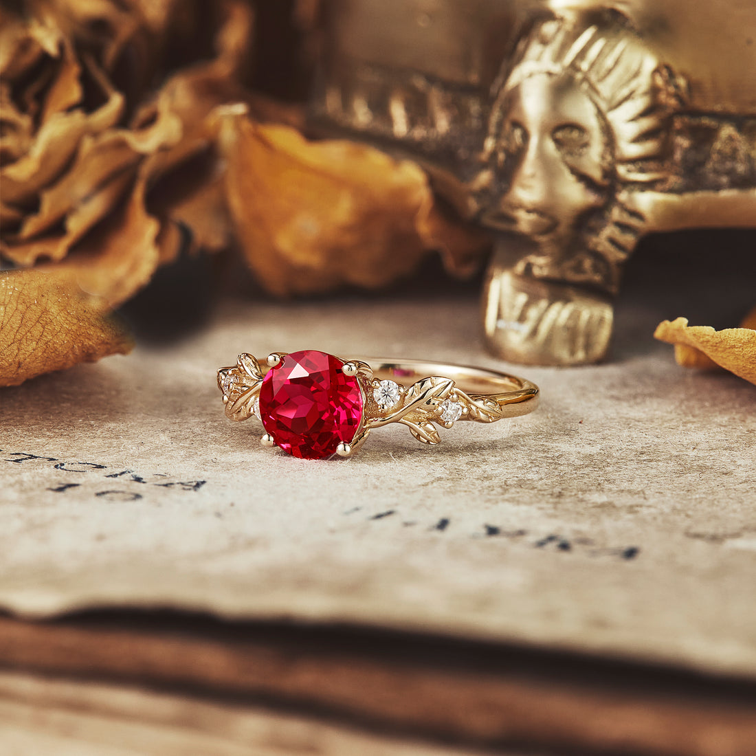 red ruby ring