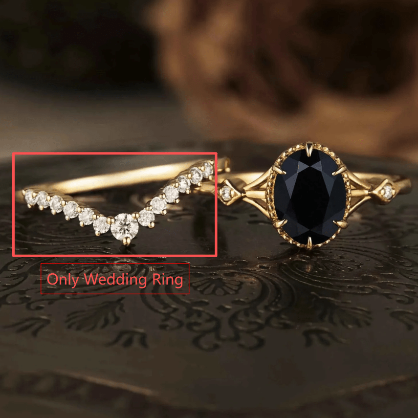 Custom Moissanite Wedding Rings For Justine Moussy - GemsMagic