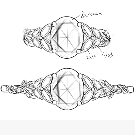 Custom Oval Cut Lab Grown Diamond Crossed Leaf Engagement Ring For Mason Gooder - GemsMagic