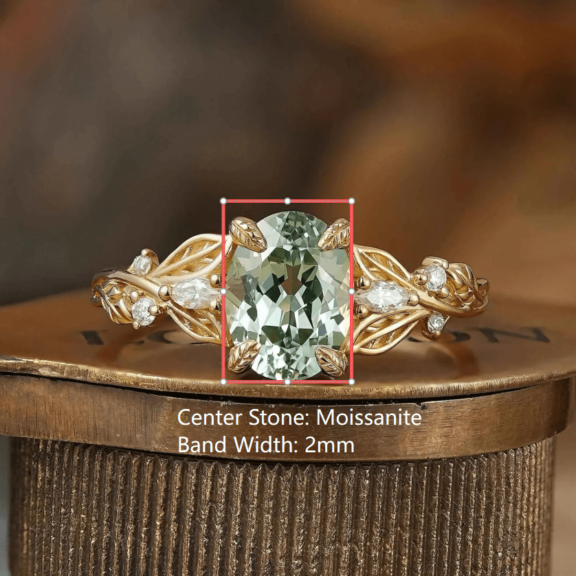 Custom Oval Cut Moissanite Engagement Ring For ala hassan - GemsMagic