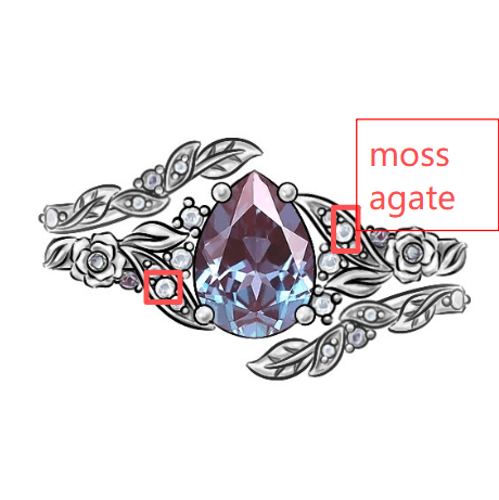 Custom Pear Cut Alexandrite Bridal Ring Set For Connor Clayton - GemsMagic