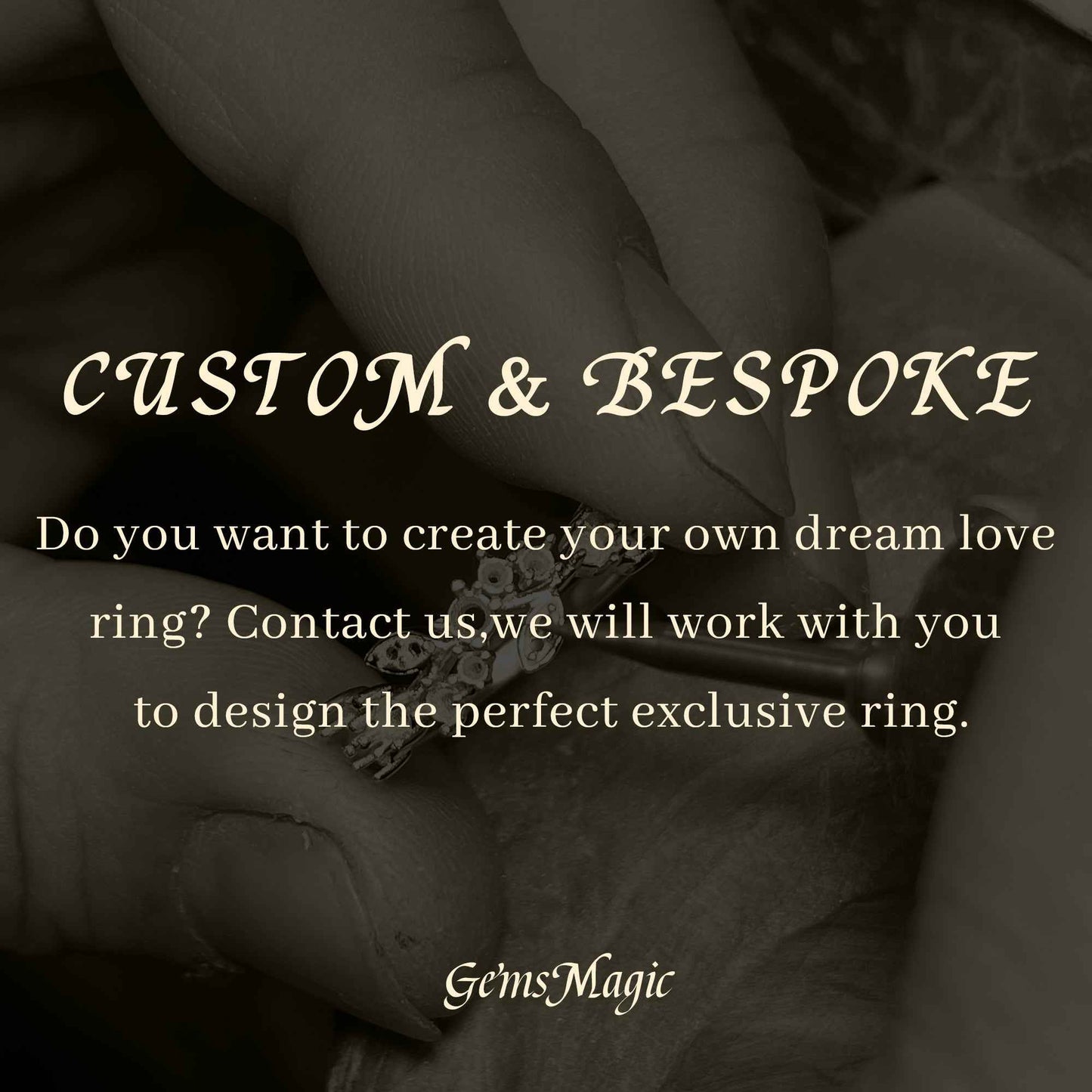 Custom Ring for Roxy Furman(Only the wedding band included) - GemsMagic