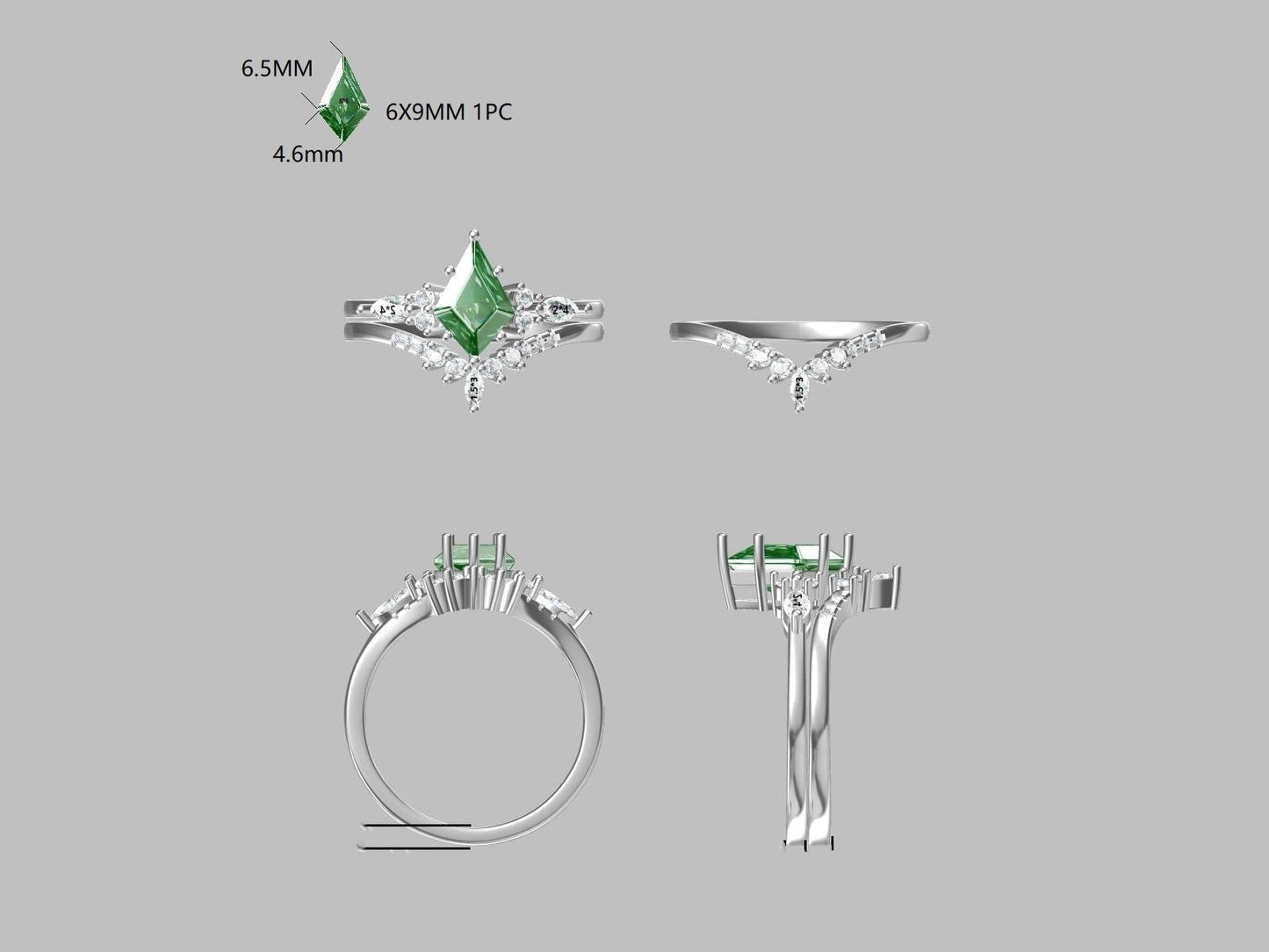 Custom Ring Set for Trevor Jay chapman - GemsMagic