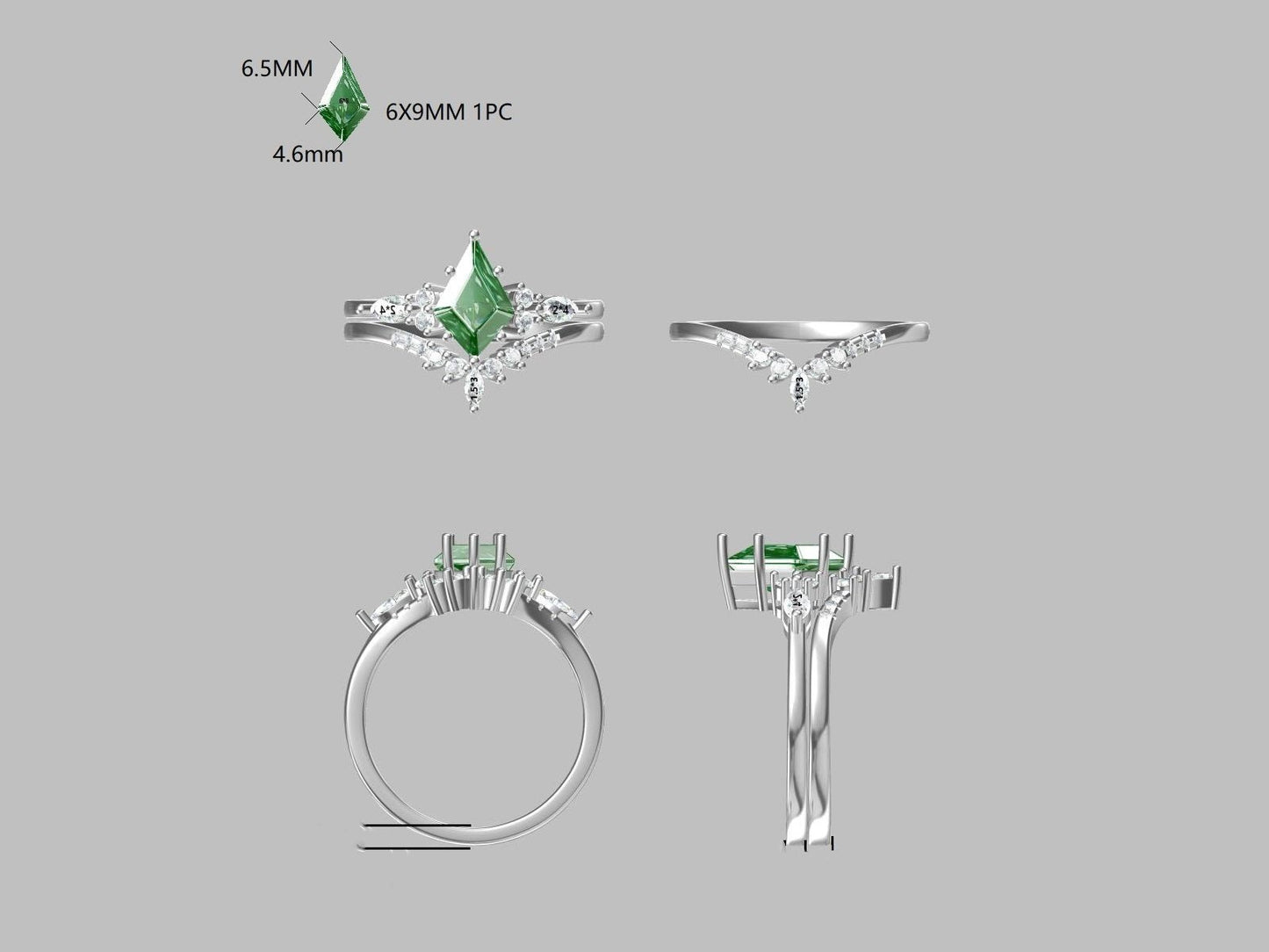 Custom Ring Set for Trevor Jay chapman - GemsMagic