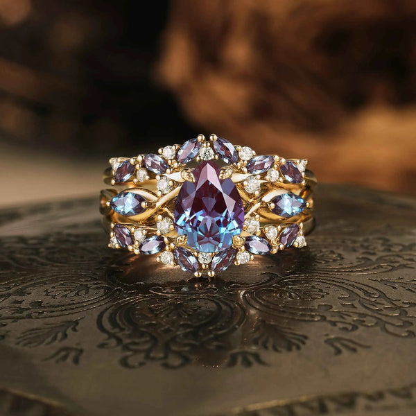 Exclusive Ring Set for Alexandrite Lovers - GemsMagic
