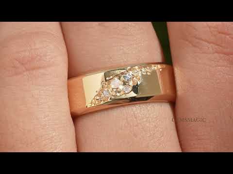 Unique Opal And Alexandrite Men's Ring