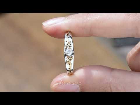 Princess Cut Moissanite Men's Ring - Victor