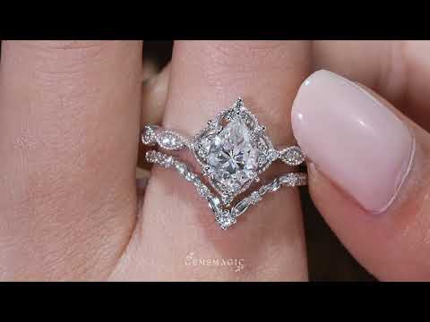 Pear Vintage Ring Set 2pcs - GemsMagic