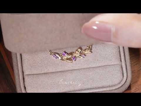 Pink Sapphire Lily of the Valley Flower Inspired Earrings - Juliette | GemsMagic