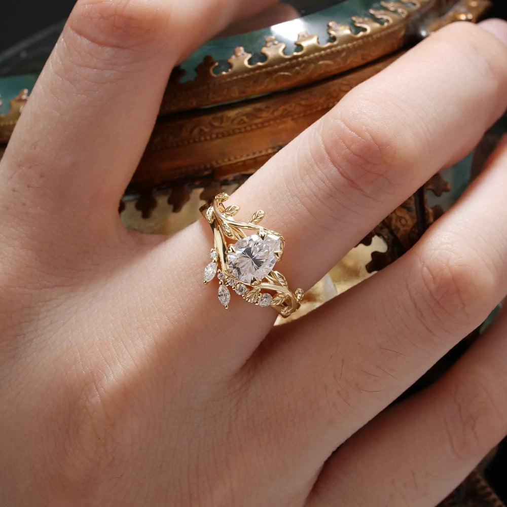 Promise Moissanite Engagement Ring Set 2pcs - GemsMagic - GemsMagic