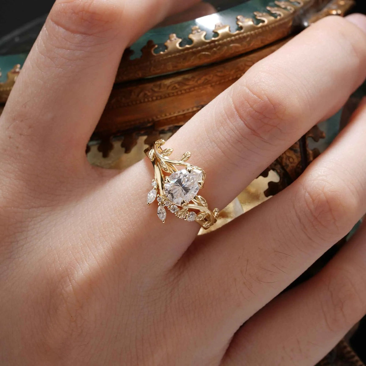 Promise Moissanite Engagement Ring Set 2pcs - GemsMagic - GemsMagic