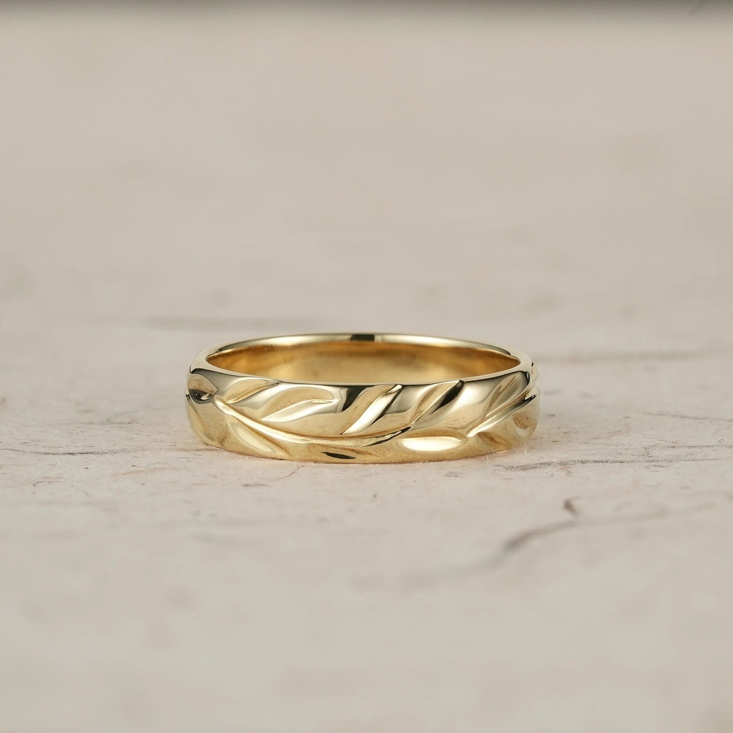 Vintage Men's Leaf Band - Samuel - GemsMagic